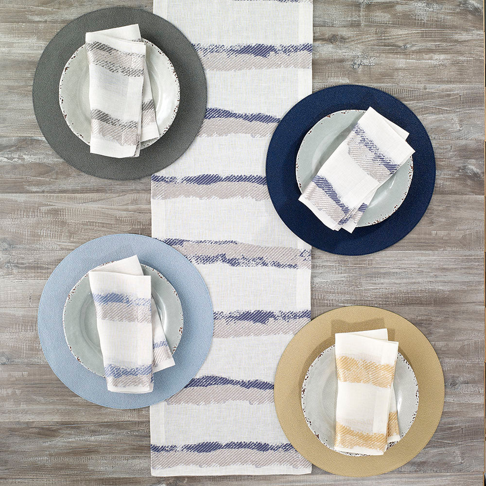 Brushstroke Linen Napkin by Bodrum, set of 4